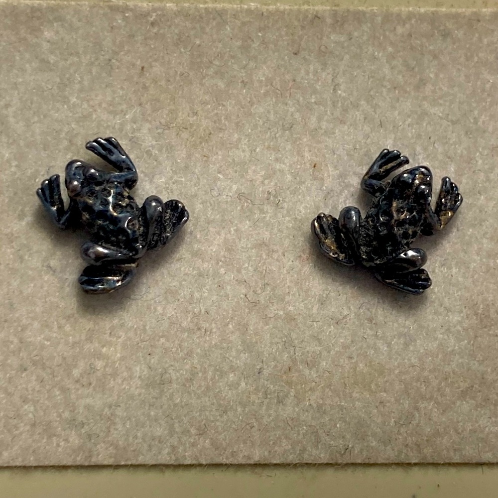 VTG frog earrings 🐸